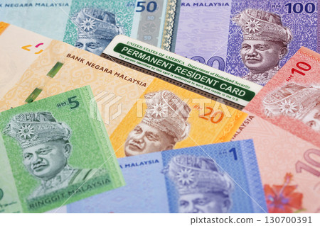 American Permanent Resident Card on Malaysian ringgit American Permanent Resident Card on Malaysian ringgit 130700391