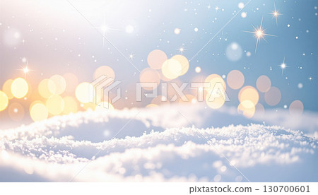 閃閃發光的冬日雪景 130700601