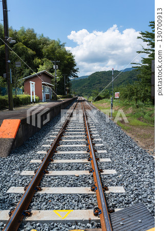 The tracks on which the steam locomotive Yamaguchi runs The tracks on which the steam locomotive Yamaguchi runs 130700913