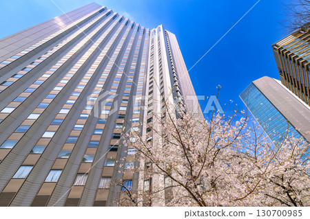 Cherry blossoms at Akasaka 1-chome, Minato Ward, Tokyo 130700985