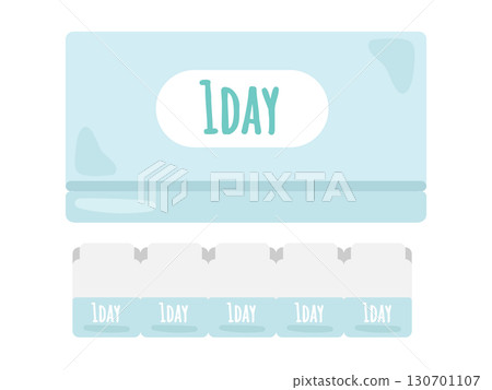 Disposable contact lens box (1 day) Disposable contact lens box (1 day) 130701107