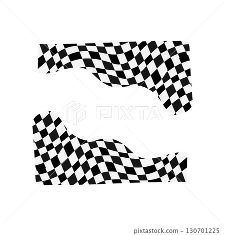 Checkered Racing Flags Waving Black and White Race Finish Signals free vector illustration Checkered Racing Flags Waving Black and White Race Finish Signals free vector illustration 130701225