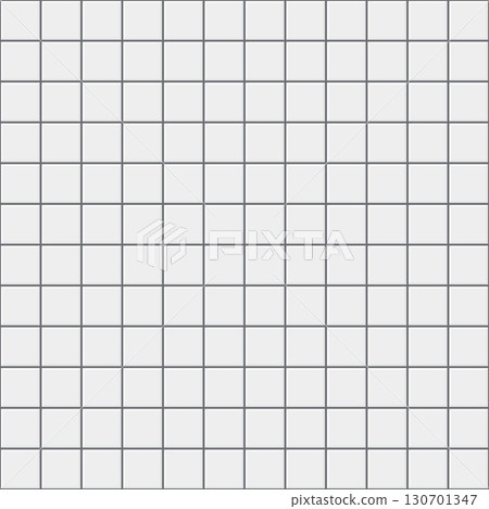 White wall tiles seamless background. Square brick pattern for kitchen, bathroom or outdoor architecture vector illustration. Ceramic tiled grid pattern. Glossy interior design tiled material White wall tiles seamless background. Square brick pattern for kitchen, bathroom or outdoor architecture vector illustration. Ceramic tiled grid pattern. Glossy interior design tiled material 130701347