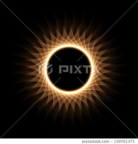 Golden light neon glow ring with rays. Abstract gold light glowing circle line with neon effect. Sun or planet with flare and flash. Futuristic shiny vector illustration on black background Golden light neon glow ring with rays. Abstract gold light glowing circle line with neon effect. Sun or planet with flare and flash. Futuristic shiny vector illustration on black background 130701371