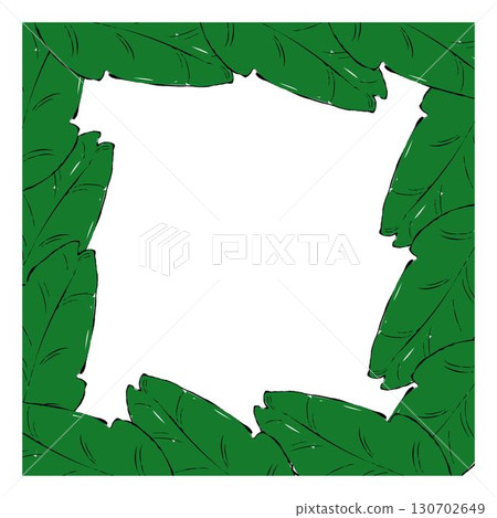 tropical leaves square border frame in graphic. Vector illustration with beautiful amazon rainforest tropic plants. Summer, travelling designs, posters and wallpapers. tropical leaves square border frame in graphic. Vector illustration with beautiful amazon rainforest tropic plants. Summer, travelling designs, posters and wallpapers. 130702649