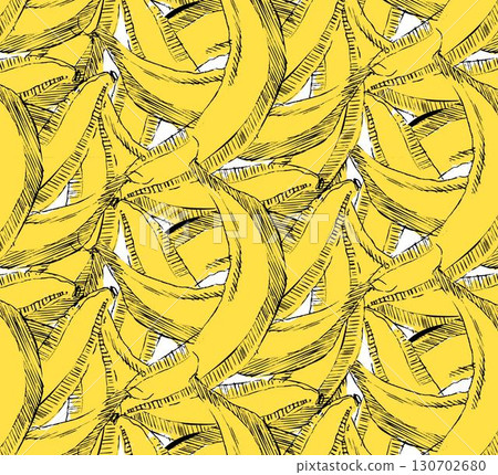 seamless pattern with bananas in graphic. Vector illustration for banners, cards, flyers, social media wallpapers, etc. seamless pattern with bananas in graphic. Vector illustration for banners, cards, flyers, social media wallpapers, etc. 130702680
