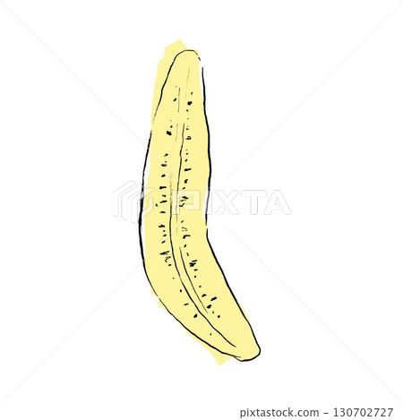 Banana cut isolated vector illustration. Graphic peel bananas, yellow fruit. Tropical fruits, banana snacks or vegetarian nutrition. Banana cut isolated vector illustration. Graphic peel bananas, yellow fruit. Tropical fruits, banana snacks or vegetarian nutrition. 130702727