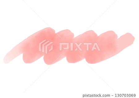 粉紅色水彩風格底線插圖 130703069