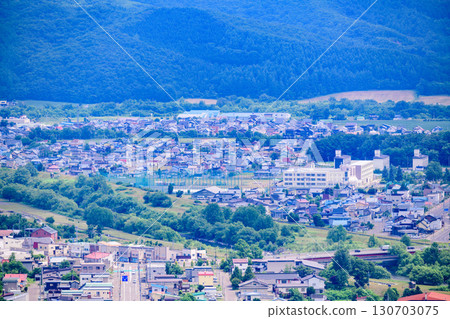 The view of Engaru Town, Hokkaido, from the observation rock The view of Engaru Town, Hokkaido, from the observation rock 130703075