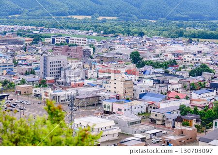 從觀景巖上眺望北海道遠輕町 130703097