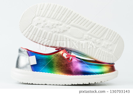 Colorful pair loafer  shoes 130703143