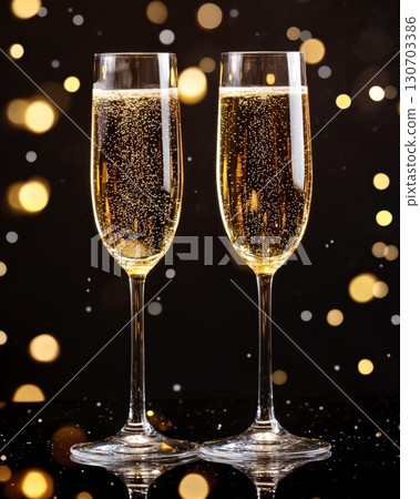 Sparkling wine glasses golden holiday festive elegant classy drinks Sparkling wine glasses golden holiday festive elegant classy drinks 130703386
