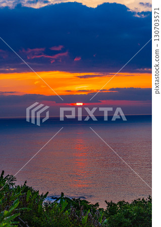 [Miyazaki Prefecture] Sunrise seen from Phoenix Roadside Station in Miyazaki City 130703571