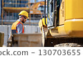 Yellow helmet worker construction industry heavy duty Yellow helmet worker construction industry heavy duty 130703655