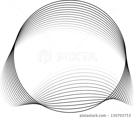 Circle frame liquid blend line halftone for logo, symbol, badges, icon Circle frame liquid blend line halftone for logo, symbol, badges, icon 130703753
