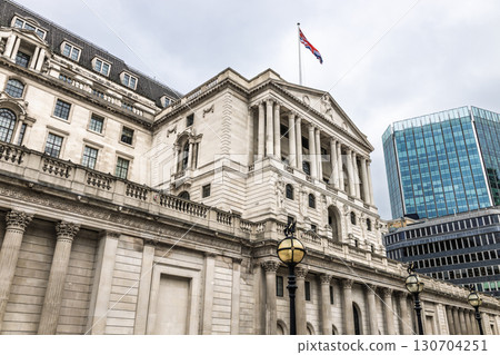 Historic Bank of England Facade, Financial District of London. London, UK, 10 August 2024 Historic Bank of England Facade, Financial District of London. London, UK, 10 August 2024 130704251