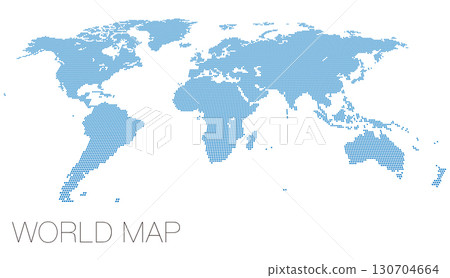 以非洲為中心的虛線世界地圖 130704664