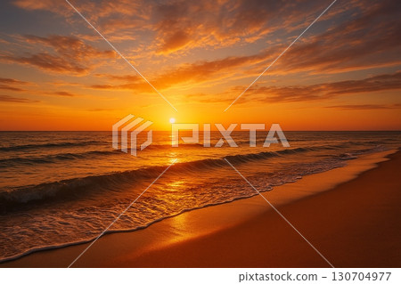 黃金時段海濱風景 黃金時段海濱風景 130704977