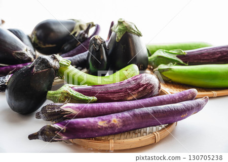 Snake eggplant and zebra eggplant Snake eggplant and zebra eggplant 130705238