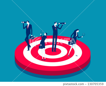 Target. Successful business team with business goals 130705359