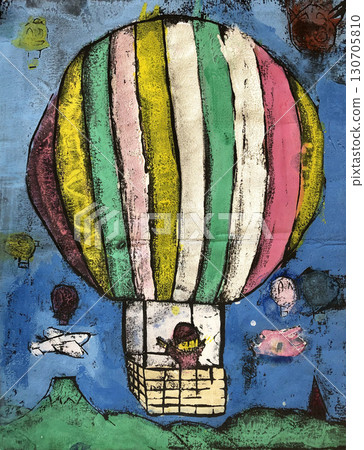 兒童畫氣球 130705810