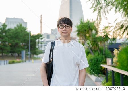 A smiling male A smiling male 130706240