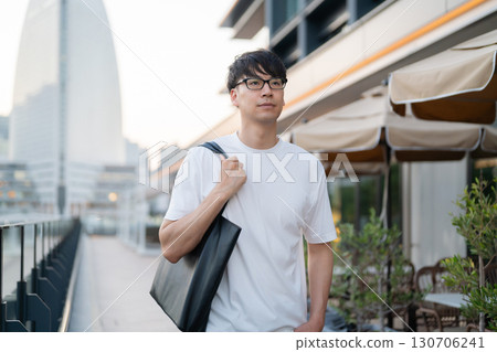 A smiling male A smiling male 130706241