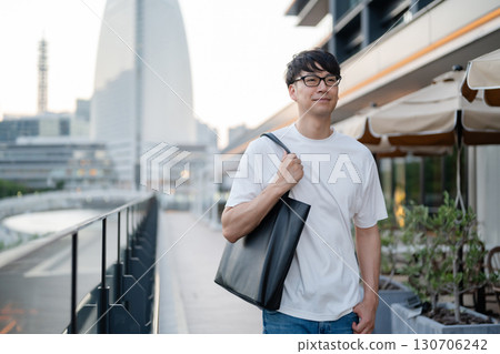 A smiling male A smiling male 130706242
