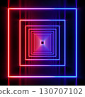 colorful modern lighting with interior empty space, 3d rendering sci-fi concept 130707102
