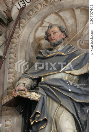 Saint Dominic, statue on the main altar in church of Assumption in Sveta Marija na Muri, Croatia Saint Dominic, statue on the main altar in church of Assumption in Sveta Marija na Muri, Croatia 130707401