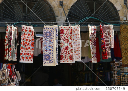 Various goods are sold in a large supermarket in Israel. 130707549