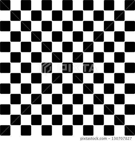 Black and white checkered pattern with slightly rounded corners, 169 squares 130707827