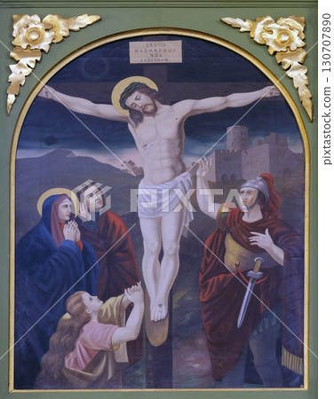 12th Stations of the Cross, Jesus dies on the cross, church of Saint Matthew in Stitar, Croatia 12th Stations of the Cross, Jesus dies on the cross, church of Saint Matthew in Stitar, Croatia 130707890