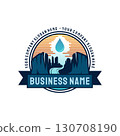 Abstract of Grand canyon design vintage emblem with droplet 130708190