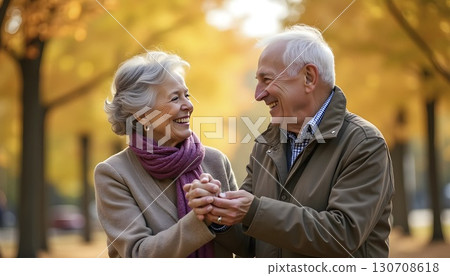 Beautiful airplane flying above clouds at sunrise 130708618