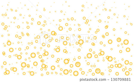 Orange carbonated water with gold bubbles. 130709881