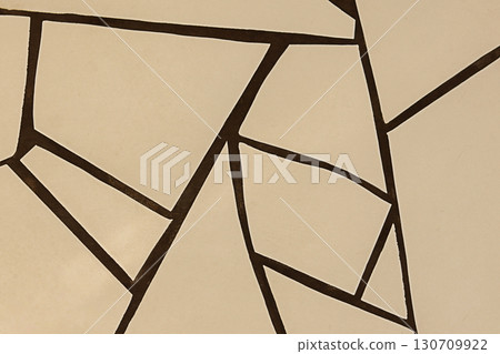 Abstract composition of irregular shapes with beige and brown tones Abstract composition of irregular shapes with beige and brown tones 130709922