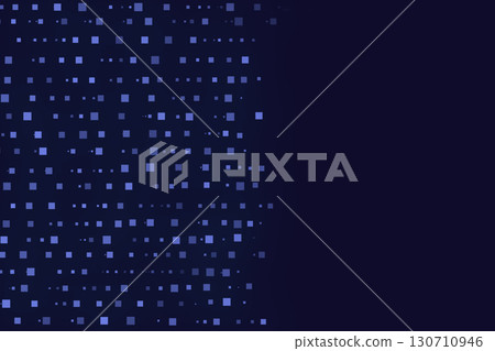 Elegant abstract background with blue pixel pattern on dark backdrop 130710946