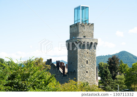 Historic Bergfried of Rothschildschloss with Modern Glass Structure, Waidhofen Ybbs 130711332