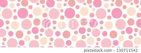 Pastel polka dots seamless pattern on white background 130711542