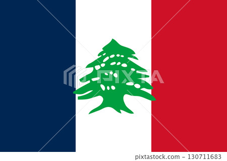 Lebanese French flag Lebanese French flag 130711683