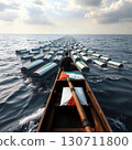 A grieving warrior ferries thousands of coffins of Palestinian dead to the afterlife. 130711800