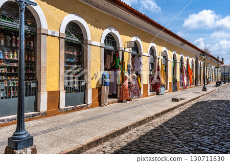 Traditional Portuguese colonial architecture on Rua Portugal str Traditional Portuguese colonial architecture on Rua Portugal str 130711830