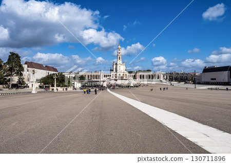 Fatima, Portugal - Mar 10, 2025: Sanctuary of Fatima, Portugal. Basilica of Our Lady of the Rosary Fatima, Portugal - Mar 10, 2025: Sanctuary of Fatima, Portugal. Basilica of Our Lady of the Rosary 130711896