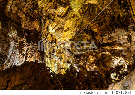 Mira de Aire Caves, Grutas de Mira de Aire at Leiria, Portugal. A set of limestone caves in Porto de Mos Mira de Aire Caves, Grutas de Mira de Aire at Leiria, Portugal. A set of limestone caves in Porto de Mos 130712851