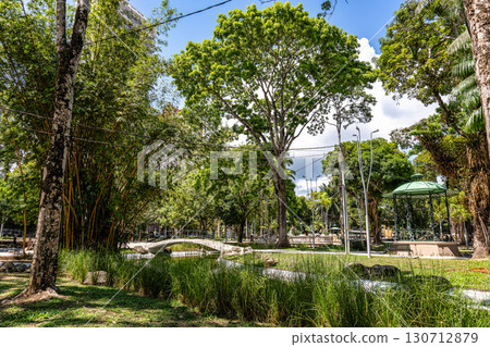 Praca Batista Campos in the city of Belem, in the state of Para, Brazil. 130712879