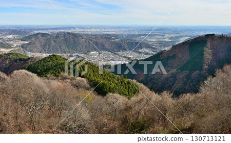 從丹澤高取山頂的觀景台拍攝的關東平原全景 130713121