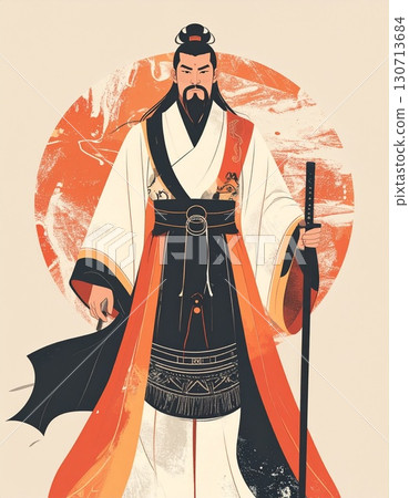 Zhuge Kongming Simple illustration Zhuge Kongming Simple illustration 130713684