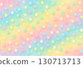 Background illustration of rainbow gradient and confetti flying 130713713