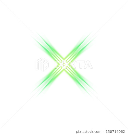 透明背景上呈現科技感的綠色 X 型發光設計 透明背景上呈現科技感的綠色 X 型發光設計 130714062